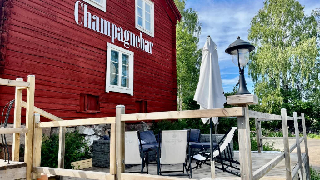 Att göra i Järvsö i Hälsingland - champagnebar