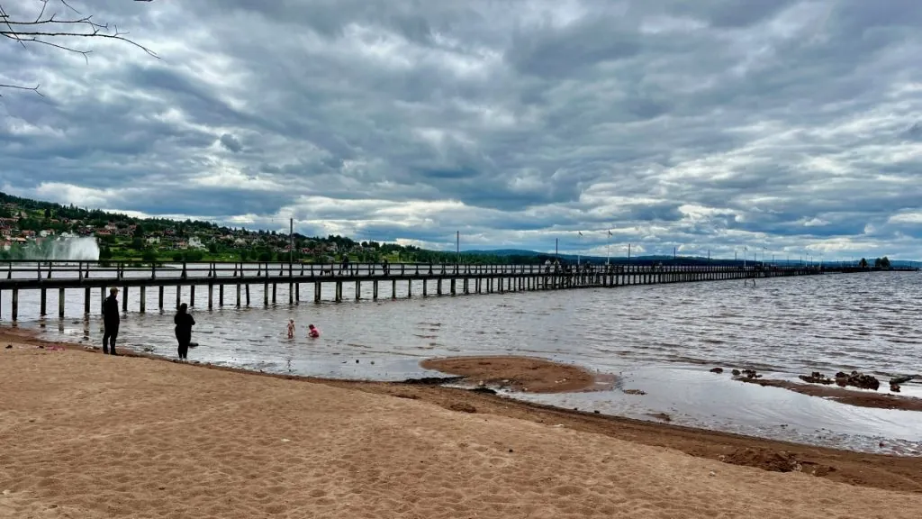 Strand vid Långbryggan