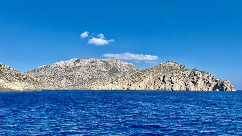 Båttur till ön Saria på Karpathos