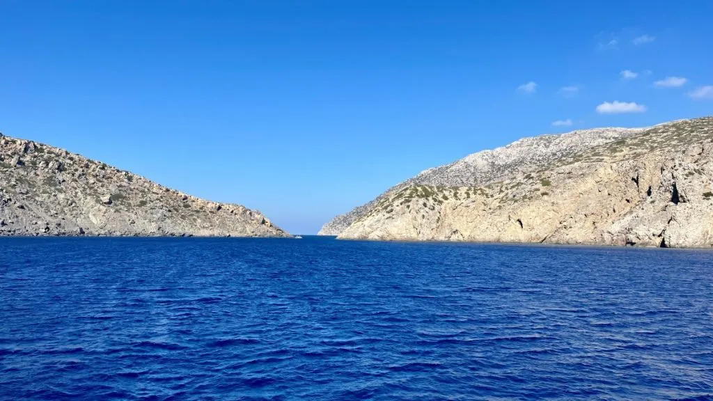 Båttur till ön Saria på Karpathos