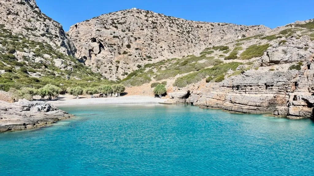 Båttur till ön Saria på Karpathos