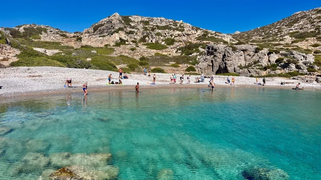 Båttur till ön Saria på Karpathos