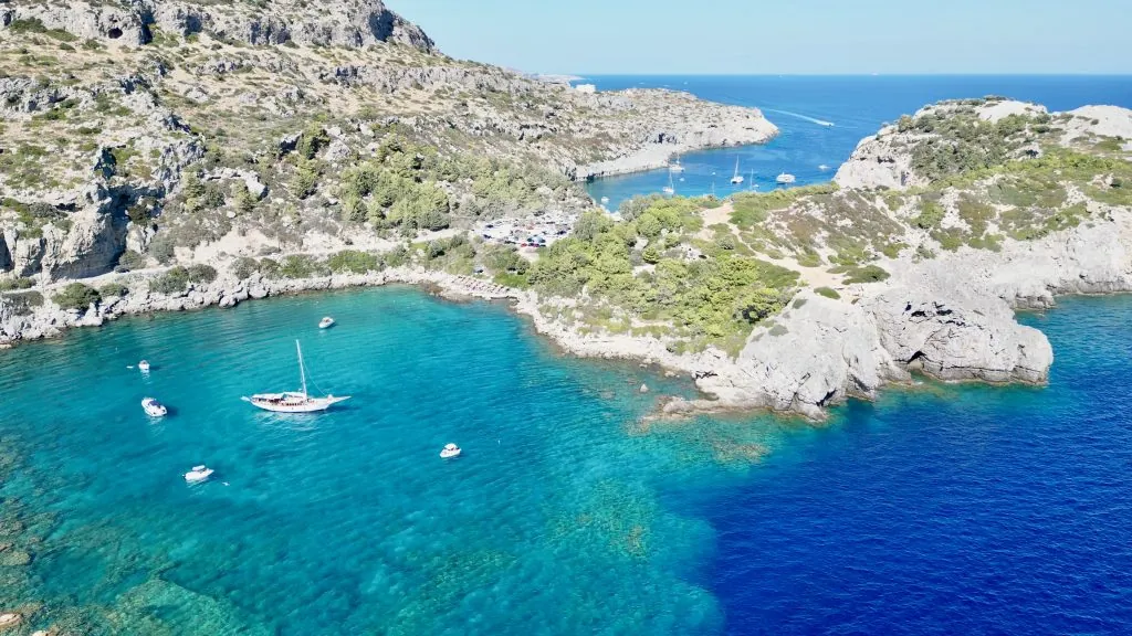 Rhodos stränder - Anthony Quinn Bay