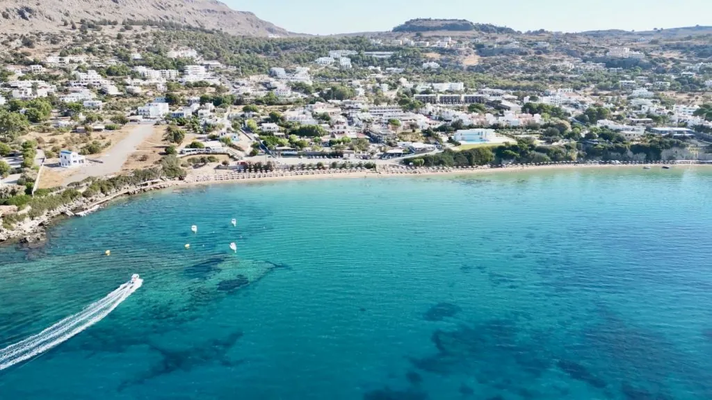 Rhodos stränder - Pefkos beach