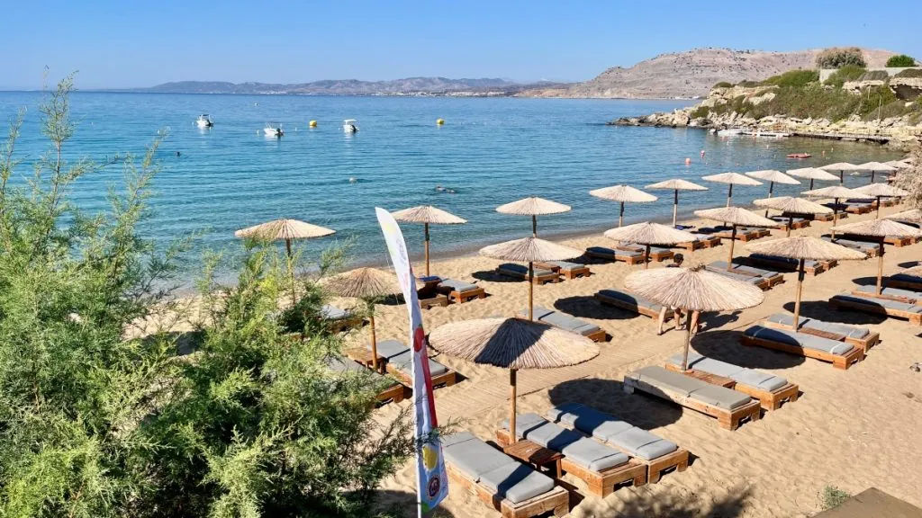 Rhodos stränder - Pefkos beach