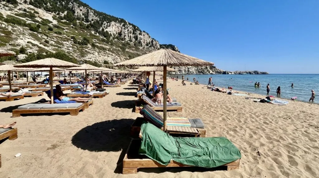 Rhodos stränder - Tsambika beach